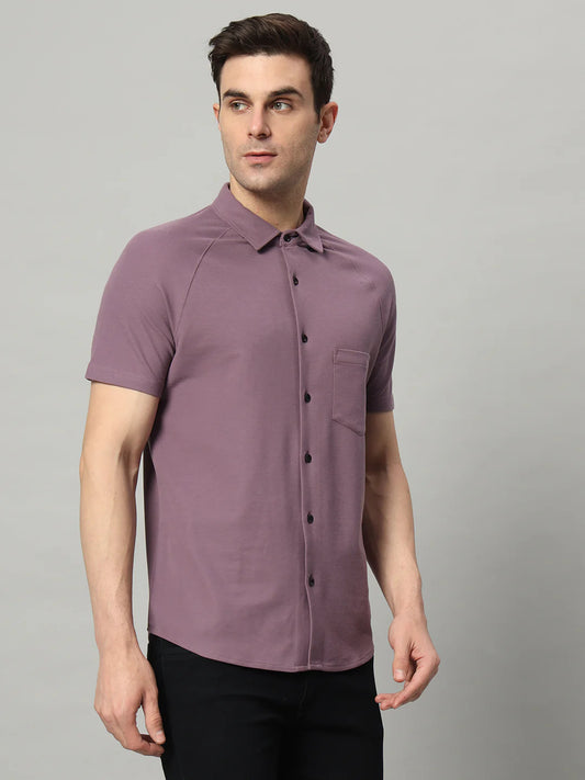 Half Sleeve Shirt - Dynamic Purple