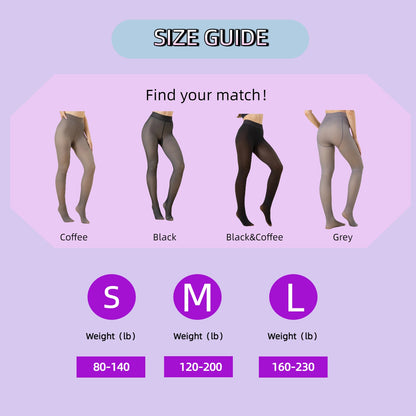 🛒Last Day 49% OFF 🔥：Translucent Fleece Lined Leggings