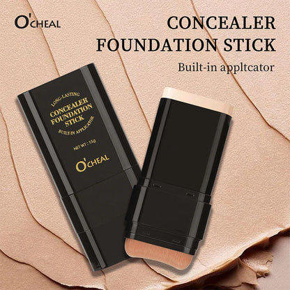 💥LAST DAY PROMOTION - 50%OFF🔥 Foundation Concealer Stick Dual-ended brush head for flawless skin