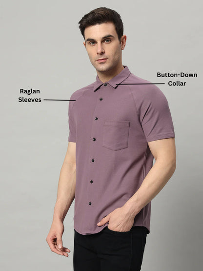 Half Sleeve Shirt - Dynamic Purple