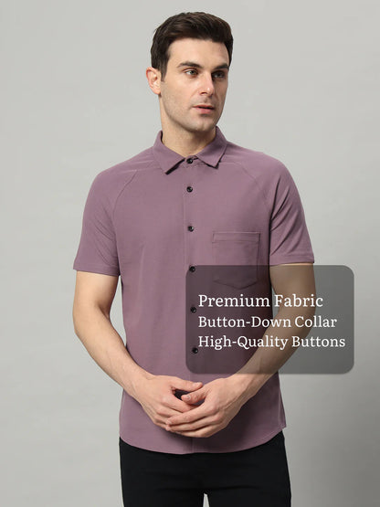 Half Sleeve Shirt - Dynamic Purple