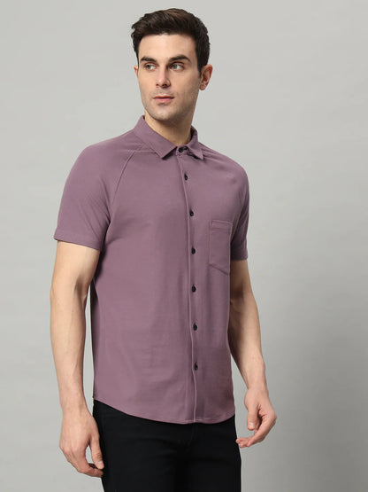 Half Sleeve Shirt - Dynamic Purple