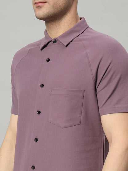 Half Sleeve Shirt - Dynamic Purple