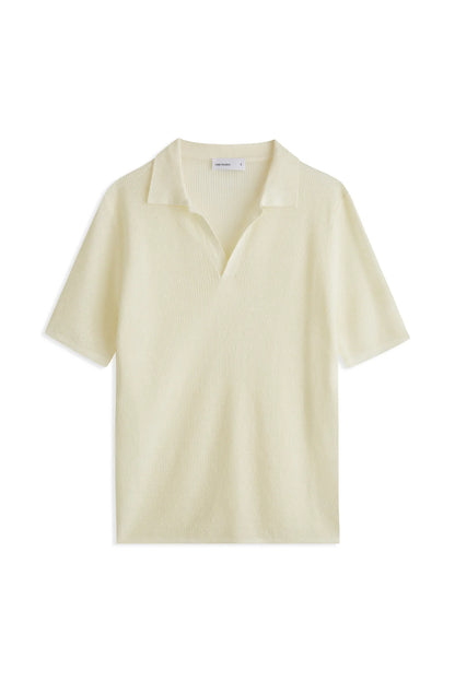 Lucca Linen Polo Cream