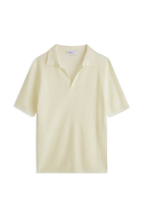 Lucca Linen Polo Cream