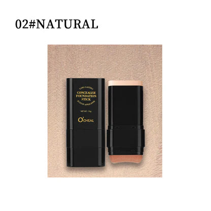 💥LAST DAY PROMOTION - 50%OFF🔥 Foundation Concealer Stick Dual-ended brush head for flawless skin