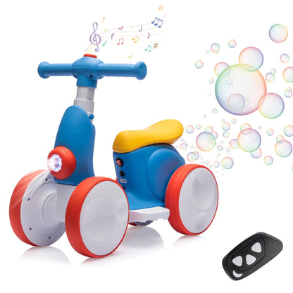 💥LAST DAY SALE 49% OFF⏰6V Electric Bubble Bike Ride-On, 4-in-1 Balance Toy with Remote Control